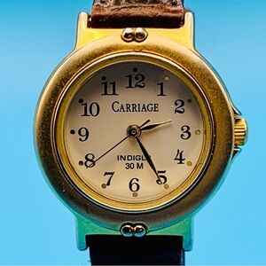 CARRIAGE By TIMEX Vintage 2003 Women’s Fashion Quartz Wristwatch Indiglo Working